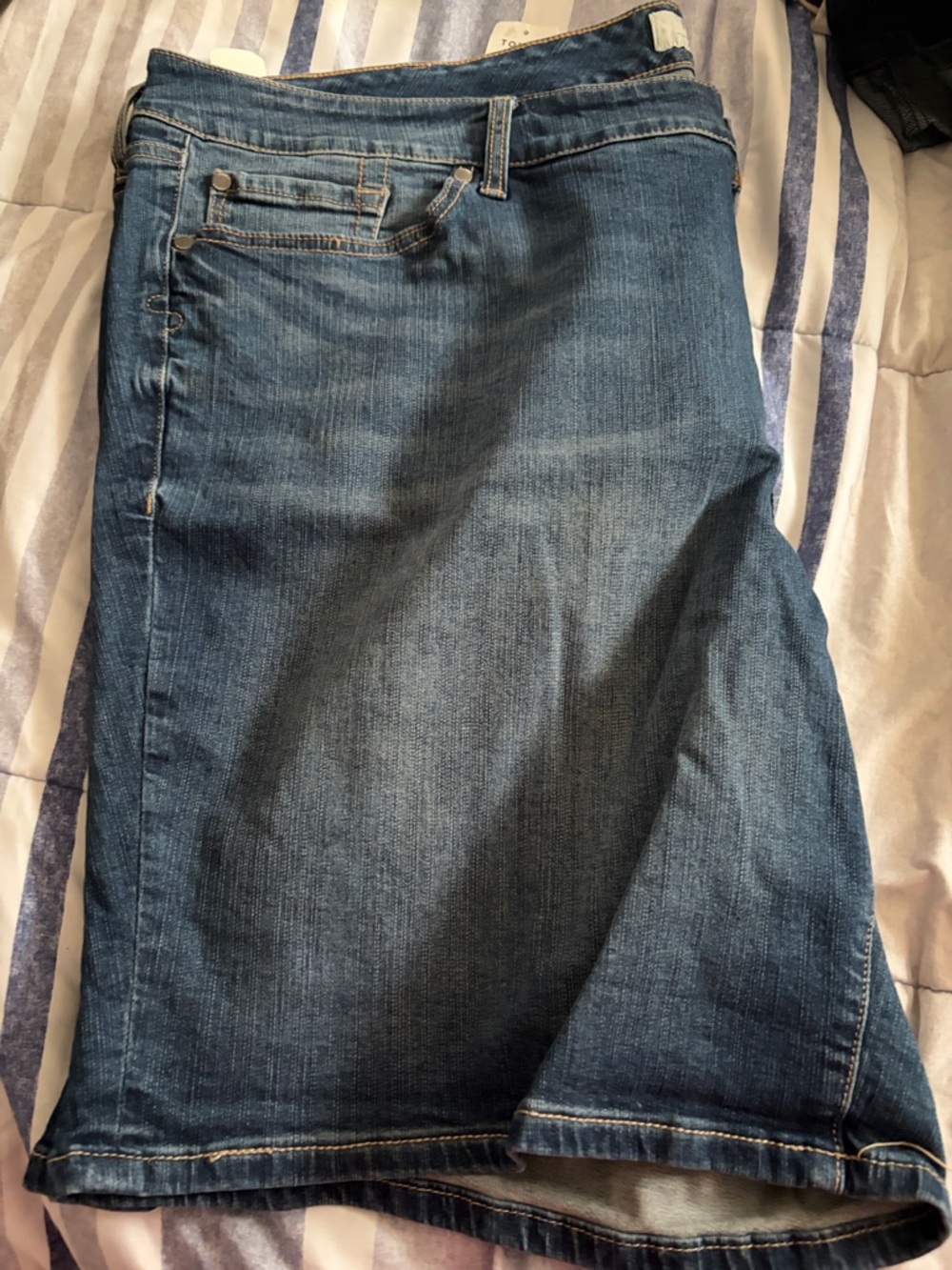 torrid Blue Denim Bootcut Shorts